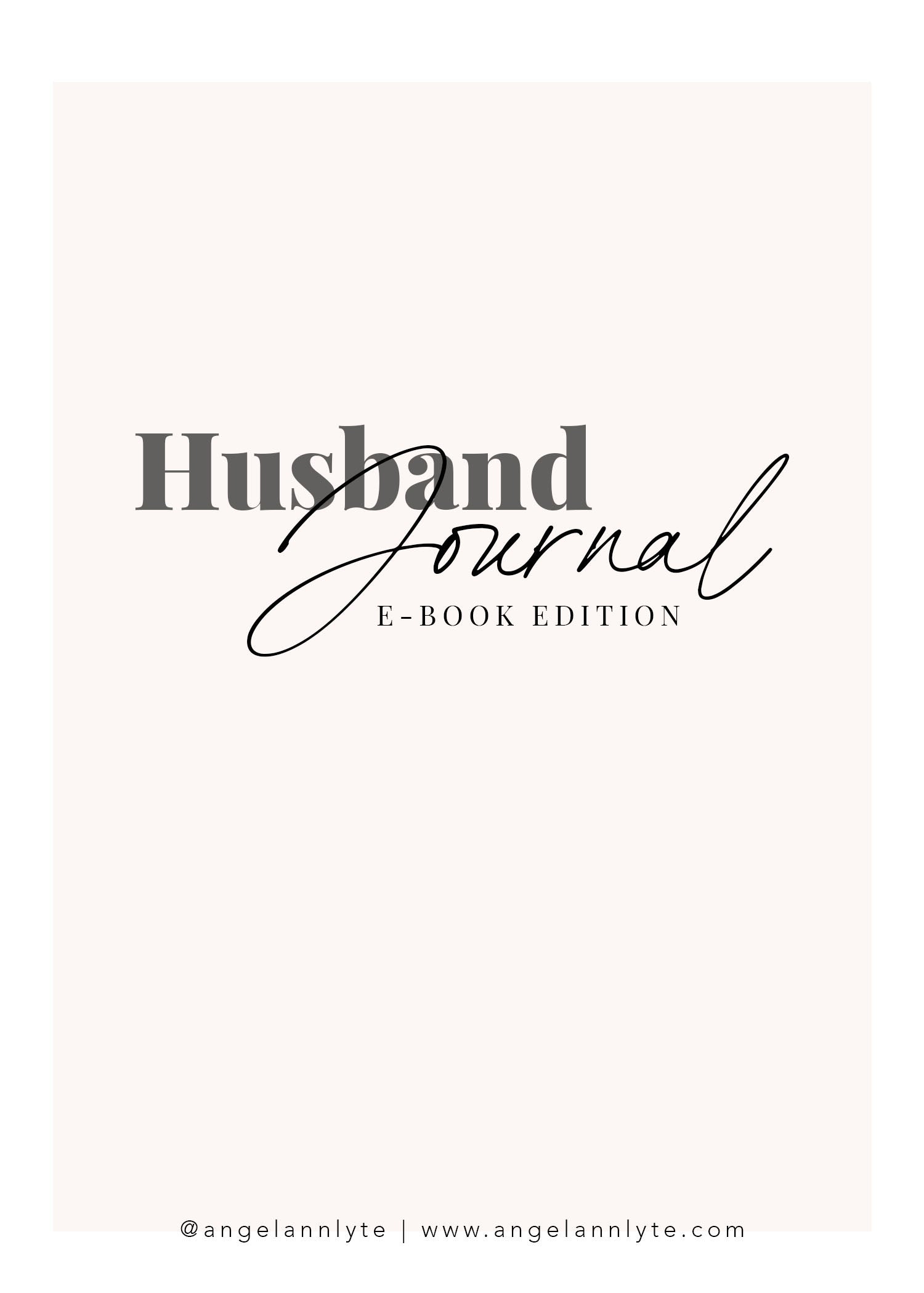 Husband Journal Prompt E-Book